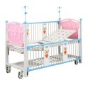 Manual Two-Crank Adjustable Hospital Medical Bed for Children Good Price with Comfortable Backrest & Leg Rest
