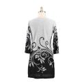 Dames sweaterjurk met print