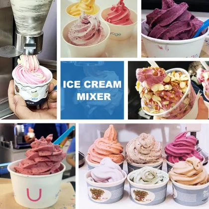 Mini Tabletop Dragon Fruit Ice Cream Maker Blender Machine