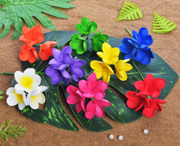 Hot Sale 3-Head EVA Foam Plumeria Hair Pick