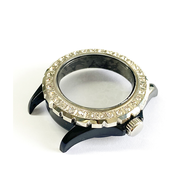 Прозрачный корпус роскошного алмаза с Bezel для часов