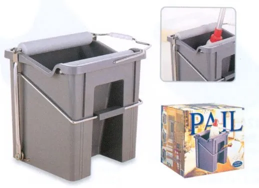 Mop pail w/ s/s paddle, Deluxe