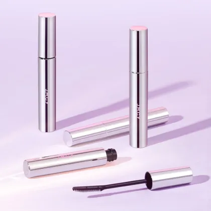 Long-Lasting Waterproof Mascara with Curled Brush and Smudge-Proof Formula