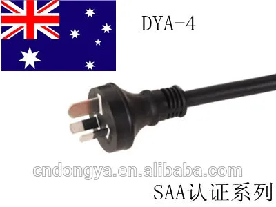SAA approvaled power supply cord