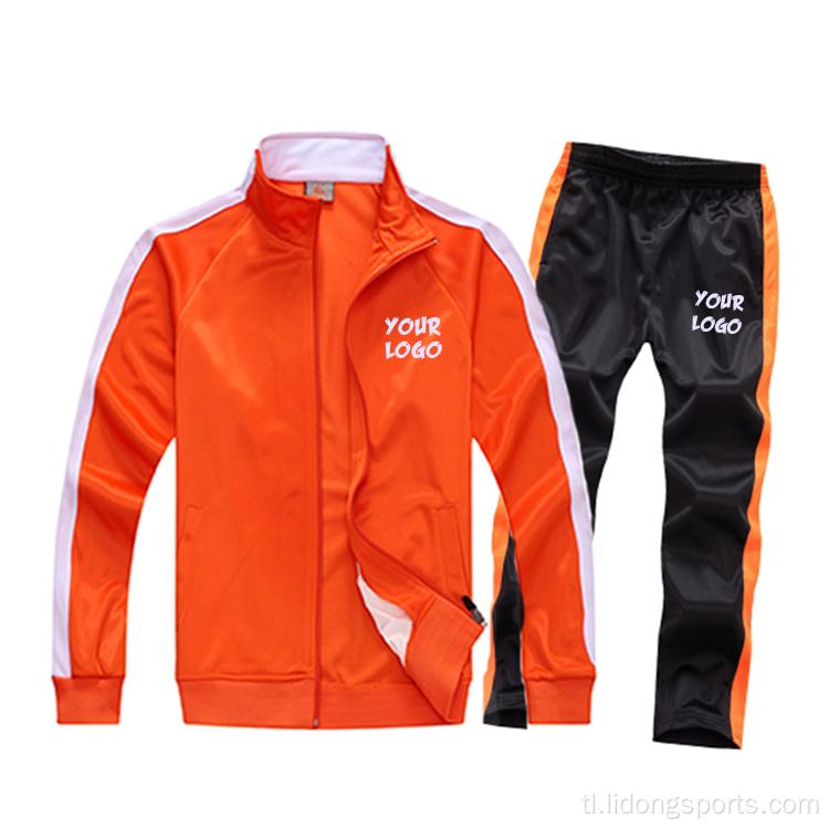 Pasadyang pagsasanay jogging wear set mens sports trackuit