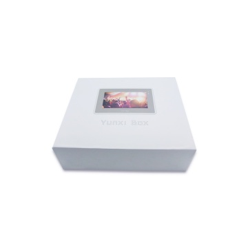 Simple white electronics paper box