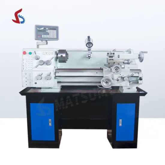 High Precision Manual Mini Bench Lathe Machine CJM320B with Digital Display for Metal Working
