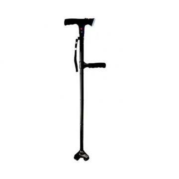 Aluminum Adjustable Multifunction Luxury Walking Cane with Alarm and LED Light