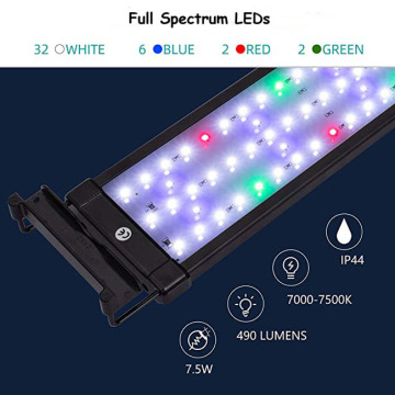 Lampu Aquarium LED air tawar spektrum penuh RGBW