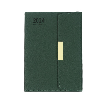 Diario promozionale A5 2024-2025 personalizzabile: blocco note personalizzati con pelle PU con copertina rigida e fibbia magnetica
