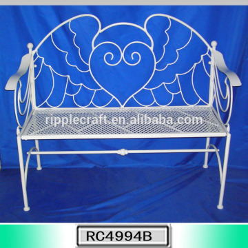 Best Selling Decoration Park Bench White Curved Outdoor Bench