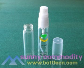 5ml clear glass sprayer perfume bottle