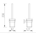 Cepillo para el baño para el baño con soporte de pared montado