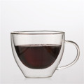 गर्म बिक्री पुन: प्रयोज्य खाद्य ग्रेड कॉफी ग्लास कप सेट