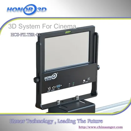 Passive 3D system compatible chirstie/Barco digital projector
