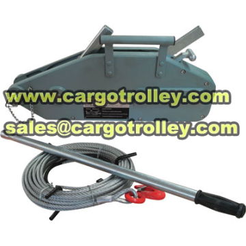 Wire rope pulling hoist price list with details