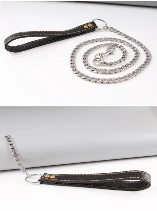 Adjustable Stainless Steel Chain Dog Leash