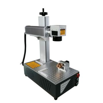 Desktop portable metal engraving laser making machine for metal/plastic/tag/key chains/pen