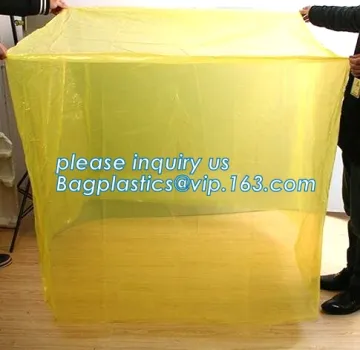 pvc waterproof pallet cover LDPE bag Large square bottom bag, pallet covering bags