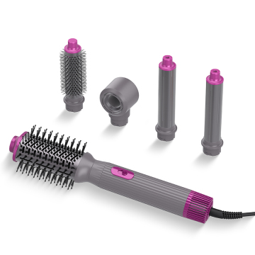 5-in-1 Professional Hair Dryer Brush: Hot Straightener Comb for Blow Drying