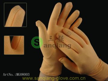 factory price cotton/spandex cosmetic moisturising gloves/100%cotton work gloves