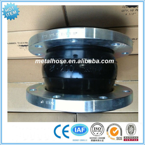 EPDM round rubber bellow joint with flange