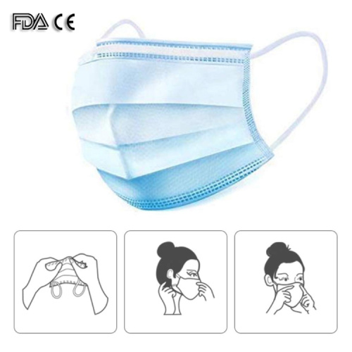 EN149 Earloop Nonwoven Disposable 3ply Face Mask