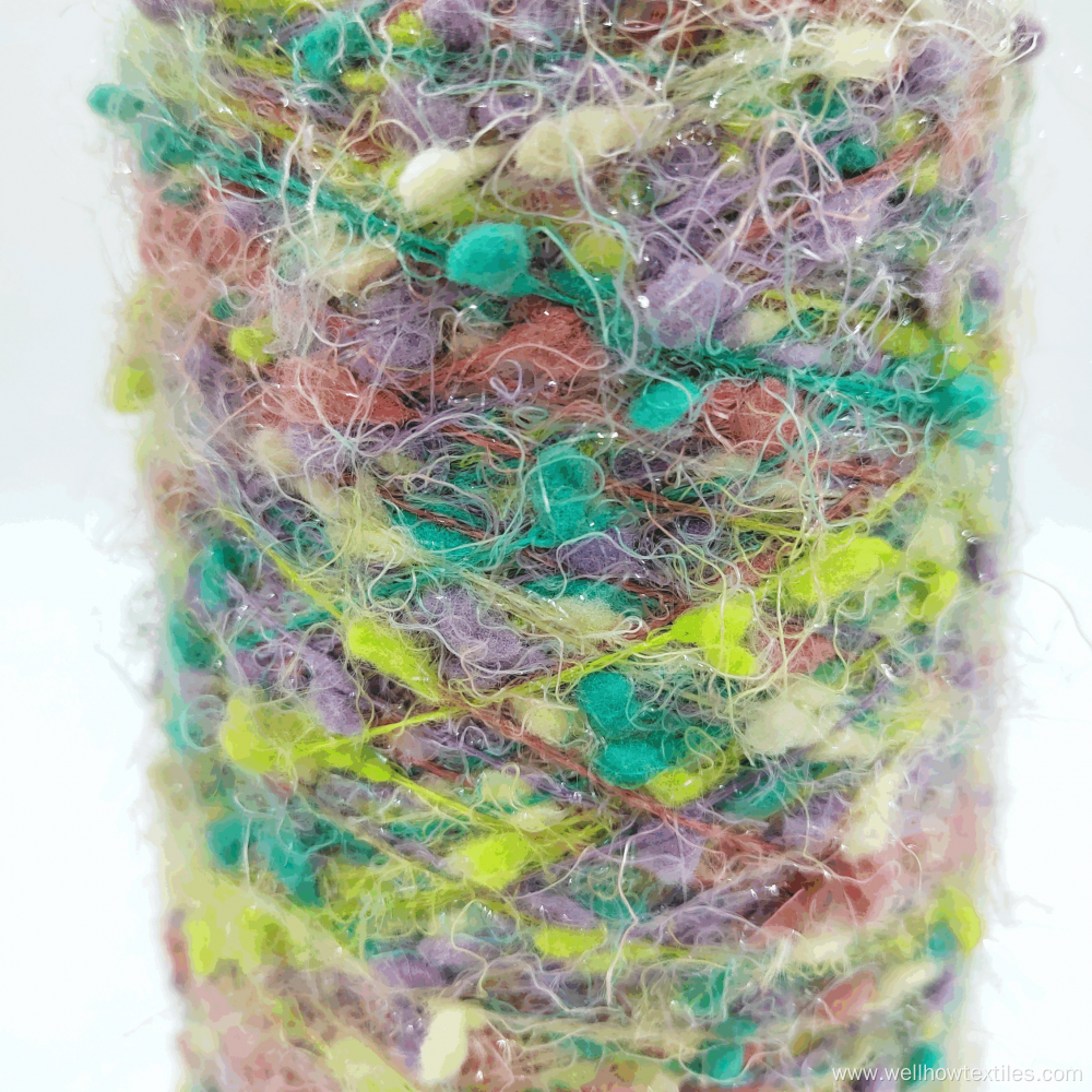 SPACE DYED FEATHER YARN DOT YARN