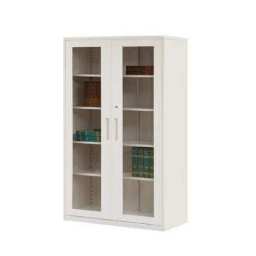 Modular Office Furniture: Steel Cabinets with Glass Doors and Swing Doors