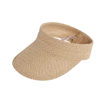 Hot Selling Summer Protection Beach Hat: Wide Brim Roll-up Straw Hats and Sun Visor Caps