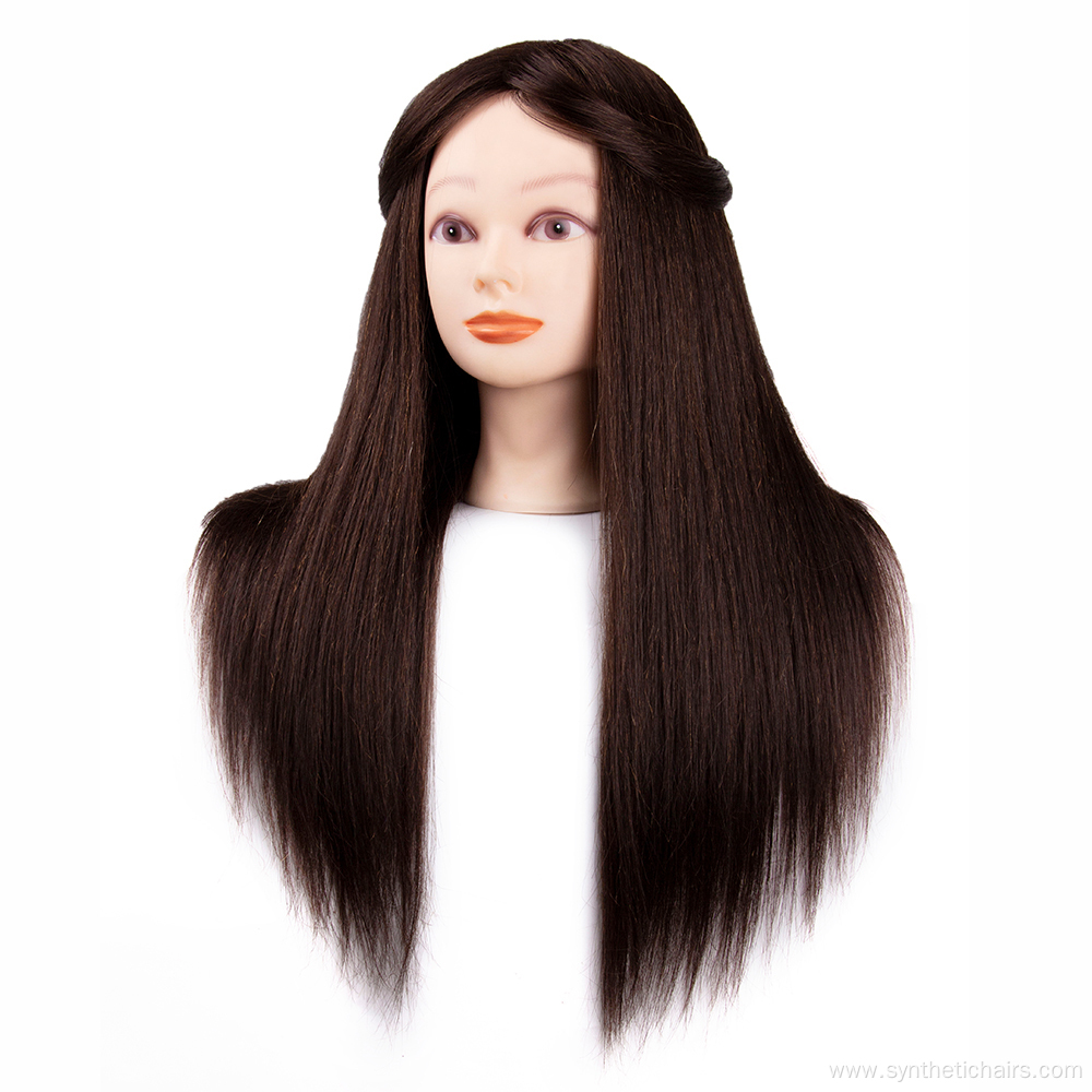 Cosmetology Doll Head Real Human Hair Training Head