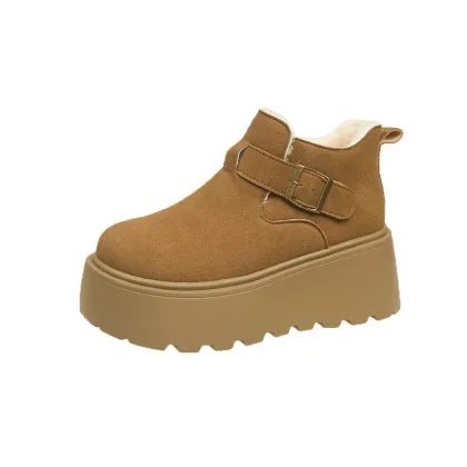 2024 Winter Women's Birkenstock Platform Snow Boots with Fleece Liner