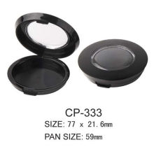 Compact cosmétique rond en plastique avec une casserole de 59 mm