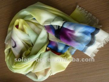 Merino wool cashmere scarf