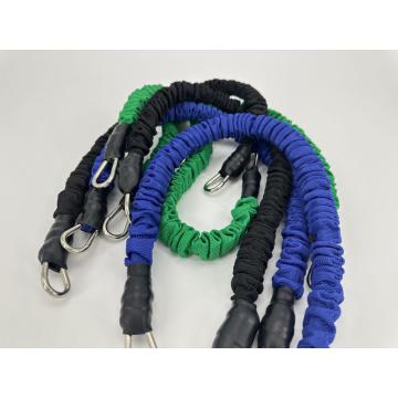 Indoor exercise knitted resistance bands