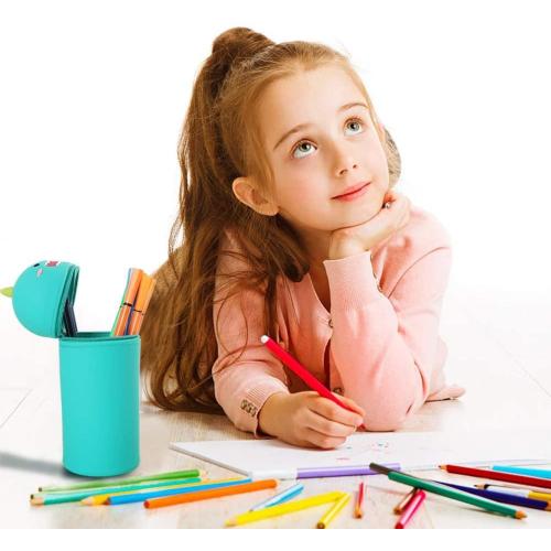 Retractable Silicone Pencil Bag