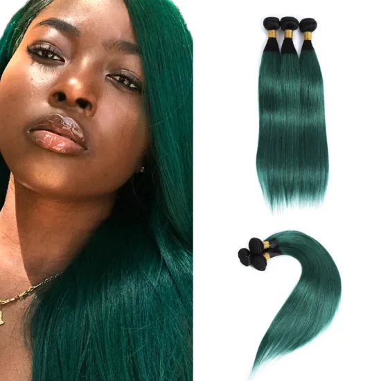 Vendors Dark/Light/Mixed T1BGreen Ombre Color Bundles Unprocessed Mink Virgin Brazilian Human Hair Extension Bundles