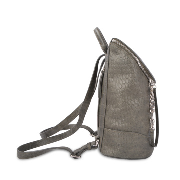 New Popular Crocodile Ladies Backpack with Front Zip