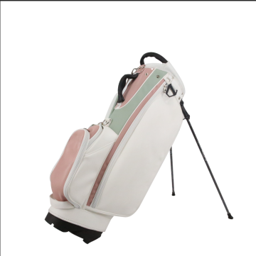 Golf Stand Bag Pu Leather Golf Carry Bag