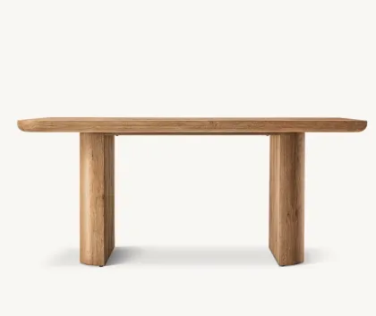Modern Midcentury Minimalist Oak Wood Oslo Office Desk