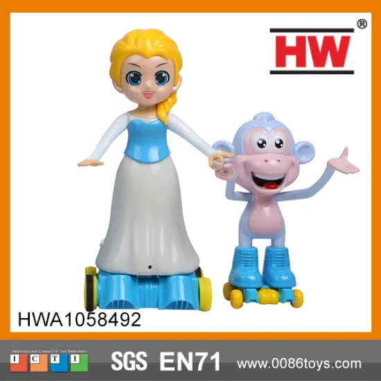 High Quality Plastic Kids Musical Infrared Remote Control Doll With Monkey