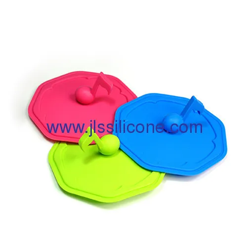 Note Shaped Kitchen Tools Silicone Cup Lid 