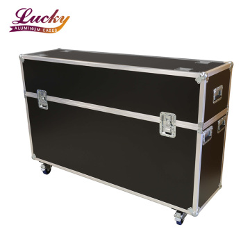 충격 방지 기능이있는 알루미늄 75 인치 LED 화면 TV 비행 케이스