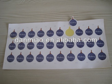 Blueberry laser-cut cuty paper adhesive sticker