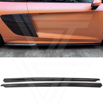 Carbon Fiber Side Skirts Underboards for Audi R8 V10 Plus 2016-2019