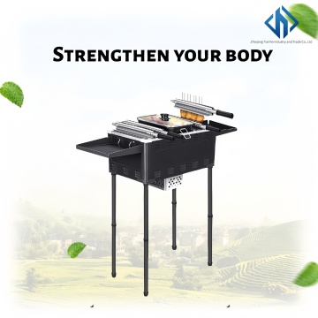 New smokeless grill indoors and outdoors