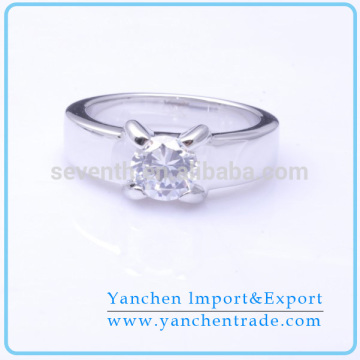 Simple Style New Arrival Single Stone Ring Designs For Engagement
