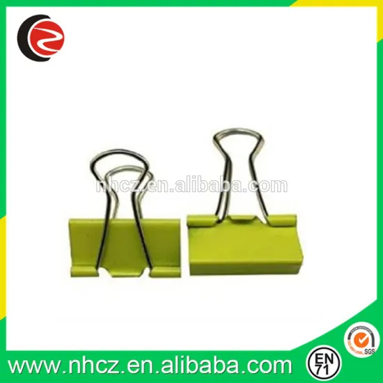 Yellow Binder Clips 0.98 Inch