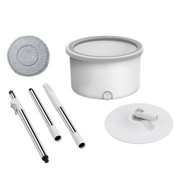 Dual Drive 360 Spin Adjustable Round Mop with Clean and Sewage Separation Bucket