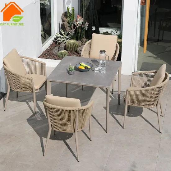 Hot Sale Outdoor Patio Stone Coffee Table and Chair Set